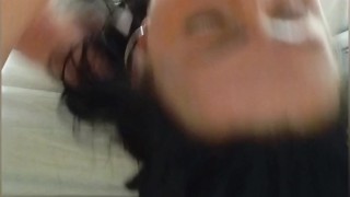 Sloppy deepthroat teen