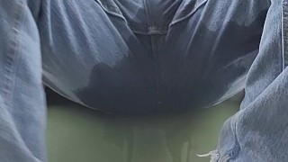 Desperate to pee so I just let it go