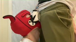 top pissing on face and fucking her puppy in mouth