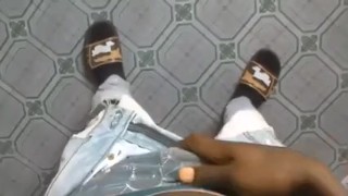 TWINK BOY DRY HUMP ON HIS HARD COCK