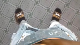TWINK BOY DRY HUMP ON HIS HARD COCK