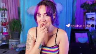 pee countdown + cleavage tease (FULL VIDEO)