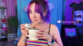 pee countdown + cleavage tease (FULL VIDEO)