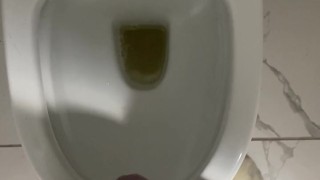 Piss with me! Draining my cock - piss your panties while you watch