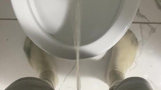 Piss with me! Draining my cock - piss your panties while you watch