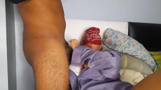 Cock-sucking wife asks her husband's friend to stick it in his mouth and fill her tits with milk