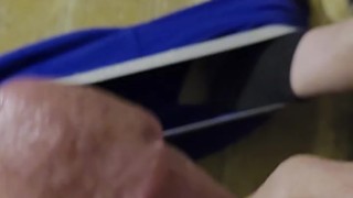 Jacking off to pornhub wishing you were here to help