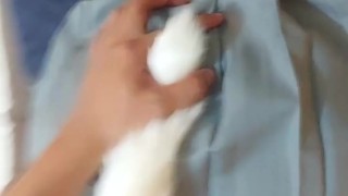 THE HORNY STEPSISTER LIKES TO DRESS UP AS A KITTEN TO FUCK (SHORT VIDEO)