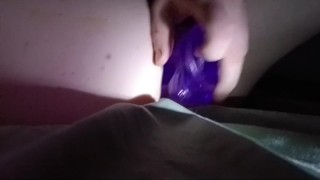 Femboi plays with his ass