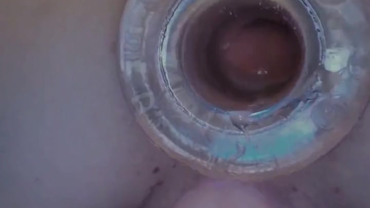 Anal Tunnel Plug & Dildo Double Penetration Fucking