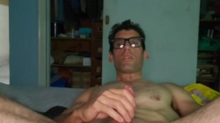 Dominant straight likes to watch his hairy, brown asshole