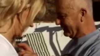 Blonde Wife Wearing White Undies Fucked By His Friend