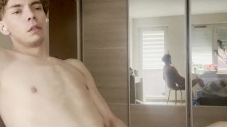 Twink big dick solo cum