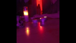 Ghost bride tied and fucked by a dildo