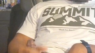 Office Jerk Off Session