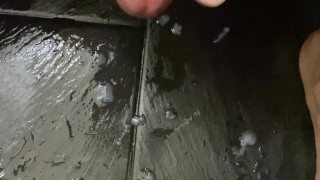Cumming in bathroom! Wow