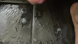 Cumming in bathroom! Wow