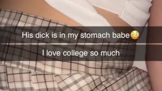 18 years old tutor getting used by dicks Snapchat compilation