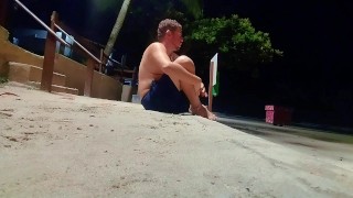 People on the beach freak out when I get wet in shorts