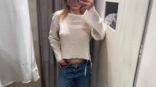 4K ZARA Transparent Tops Try On Haul See Through