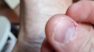 Sweaty black sock....🥵