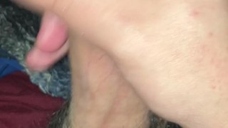 daily jerk off 27/30 - lots of precum and shooting a load - jerk off challenge