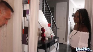 EBONY MILF Squirts All Over the Cam - Naomi Foxxx hardcore