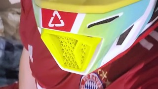 young footballer jerks off and cums on his favorite sneakers