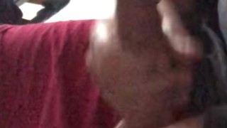 Stroking my throbbing cock and ending with another tasty load.