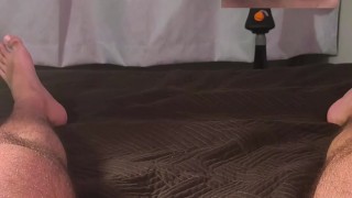 Using a Tenga Egg On My Big Uncut Cock Filling It With Cum And Letting It Drip Onto My Mouth