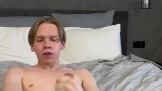 twink with 10inc cock self-sucks with pleasure