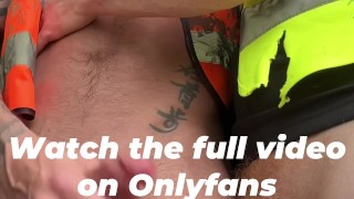 Ginger tradesman Creampies hot builder risky outdoors fuck