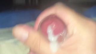 daily jerk off 29/30 - lots of precum and shooting a load - jerk off challenge
