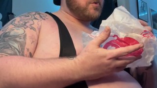 Gainer Pig Eating Wendy’s