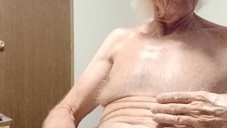 Watching a hairy man masturbate I had to join him.