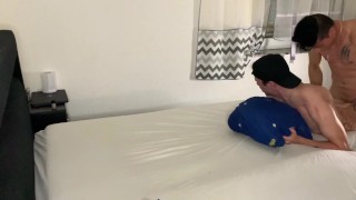 I Caught My Boy Jerking Off and Punished Him with a Rough Gay Bareback Fuck And Facial