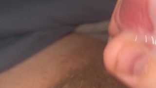 Jerking my little dick and cumming on camera
