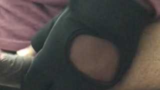 CAUGHT STEP DAD WORKING OUT HIS BIG UNCUT BLK COCK at the GYM VERGA GTANDE CREAMPIE