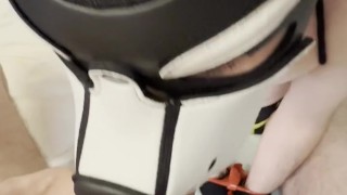 Puppy moaning blowjob for big dick pov