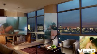 CONDO BUILDING PENT HOUSE LIVING ROOM AT HOME ORGY