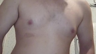 Big-ass femboy expelling an anal plug from her ass