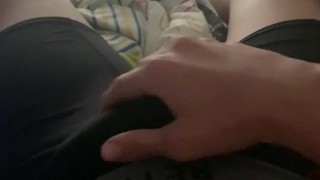 Me calienta mucho mi verga de 20 cm