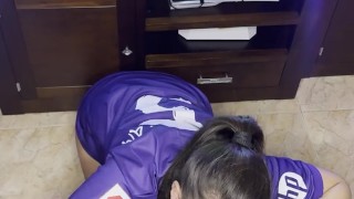 My Stepbro Plays FIFA And I Suck His Cock😏