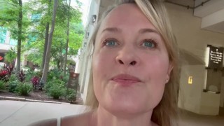 My Thin White Tank Top in Public