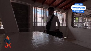 My Horny Neighbor Sneaks Into My House… and Gets Fucked Hard in the Hallway | James King