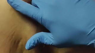 Edging my cum out and eating it