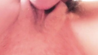 Eating her pussy from the back