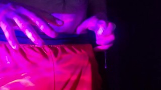 Thick white cock with fleshlight tease