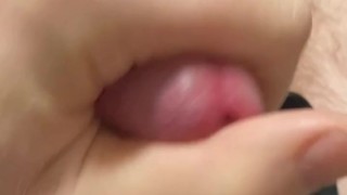Squirting My Cum and Moaning After Masturbating And Edging My Cock For An Hour