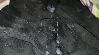 Squirting my second cum load of the day after watching Pornhub all morning.